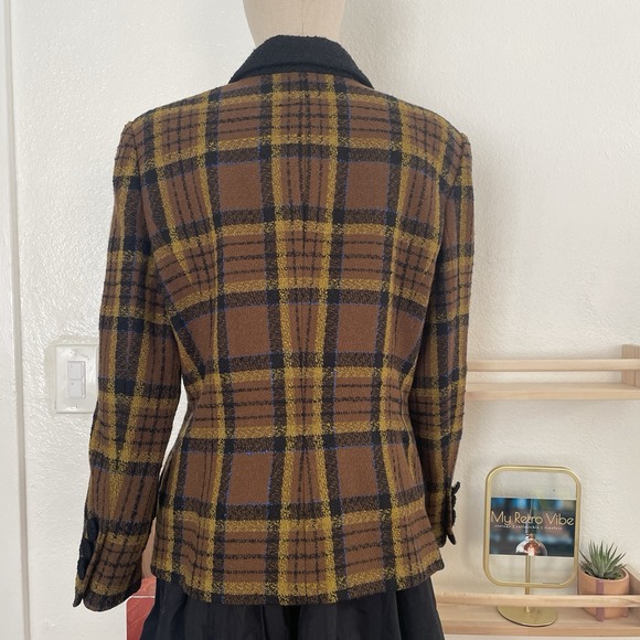 Vintage Oscar de la Renta Studio For Neiman Marcus 14 Blazer Quiet Luxury - Picture 2 of 10